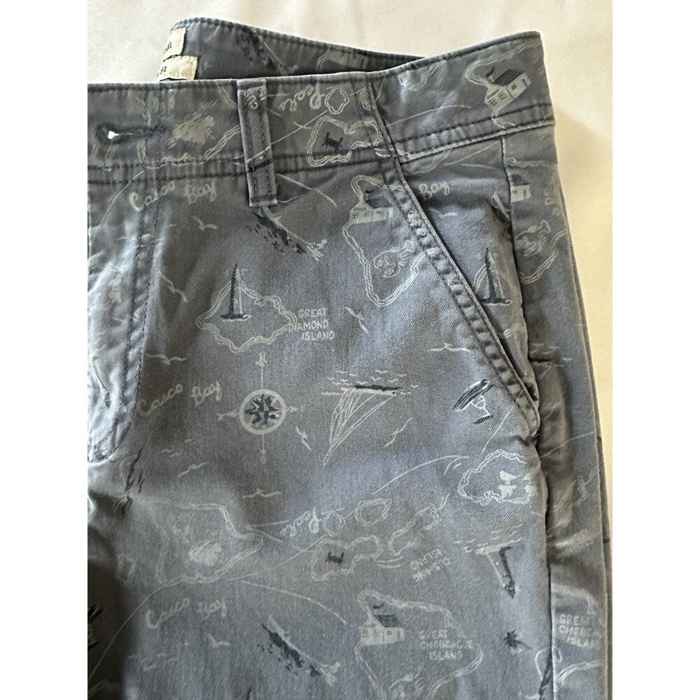 L.L. Bean Women 8 Shorts 8” Inseam, Perfect fit, Nautical Print, Blue, Retro - Picture 4 of 10